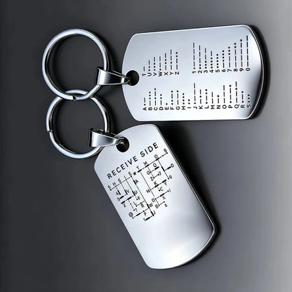 Morse Code Practice Keychain Coin - Amateur Radio CW Training and Transmission Practice Tool