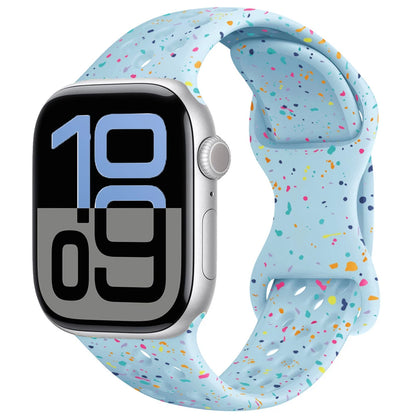 Silicone Apple Watch Strap - Breathable Wristband for Watch 11/10/9/8/7 Ultra 3/2 SE Series 49mm-41mm