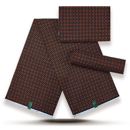 African Wax Print Fabric - 100% Cotton Nigerian Ankara Batik Material for Women’s Dresses