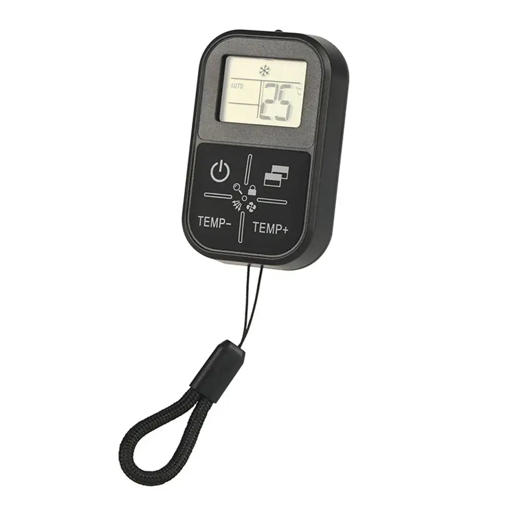 Mini Universal AC Remote Control - English Display with Indoor Thermometer and Portable Handle