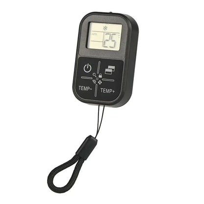 Mini Universal AC Remote Control - English Display with Indoor Thermometer and Portable Handle