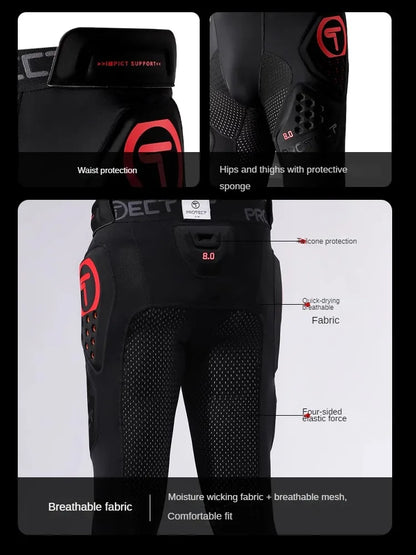 T Brand Motorcycle Racing Pants – Off-Road Hip Protection Anti-Drop Pants for Outdoor Riding & Track