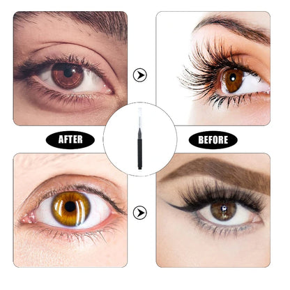 5/10/50PCS Mini Eyebrow & Lash Brushes – Disposable Bendable Brow Perm & Micro Eyelash Applicator Tools