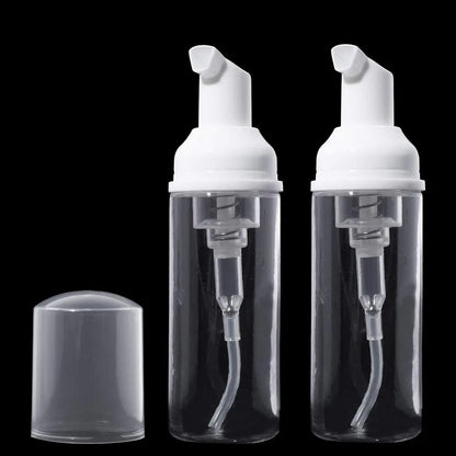 Small Foam Dispenser Pump Bottles - Mini Refillable Plastic Soap Bottles for Travel, Cleaning & Cosmetics (30/60ml)