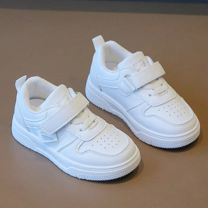 Baby & Kids Spring Autumn White Sneakers — Soft Sole Anti-Slip Casual Sport Shoes for Toddlers
