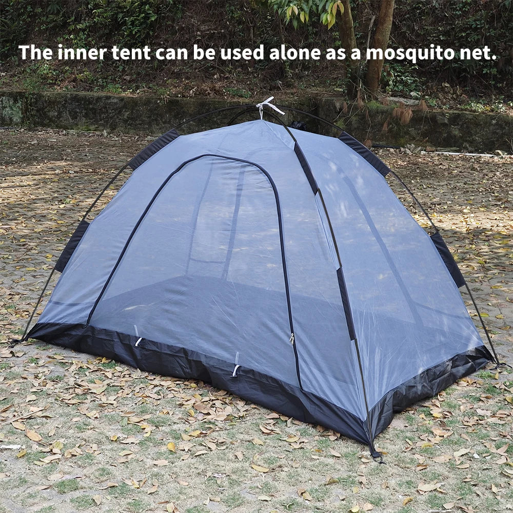 Fireproof Hot Tent for 2 People – Waterproof Extend Dome with Stove Jack & Snow Skirt, 4-Season Camping, Hiking, Hunting Winter Shelter
