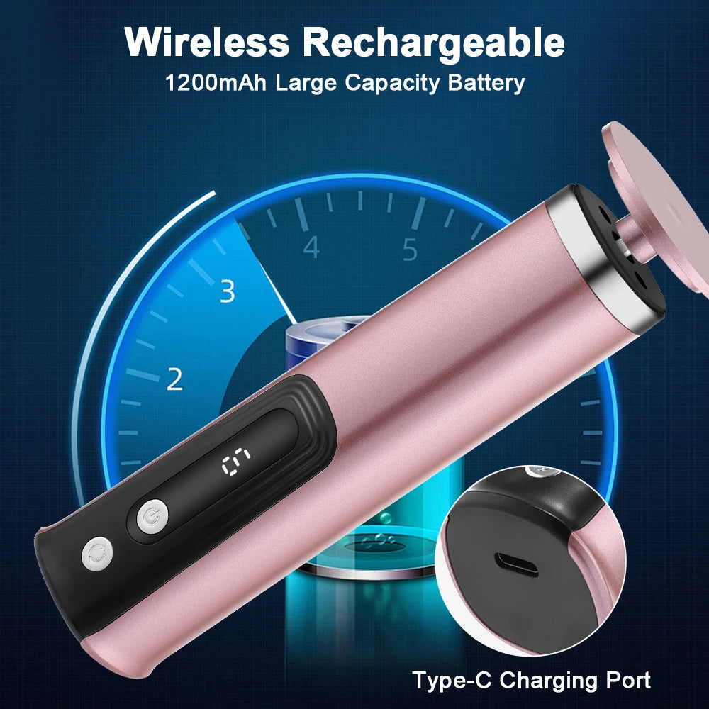 Rechargeable Wireless Electric Foot Callus Remover — Pedicure Tool for Dead Skin & Cuticle Removal (Replacement Sanding Heads)