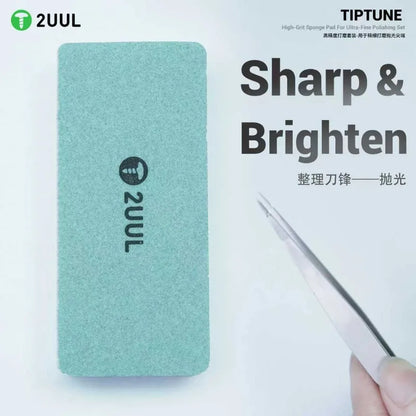 2UUL TIPTUME High-Grit Sponge Pad Tweezers – Ultra-Fine Polishing and Grinding Tool Set for Mobile Phone Repair FM02