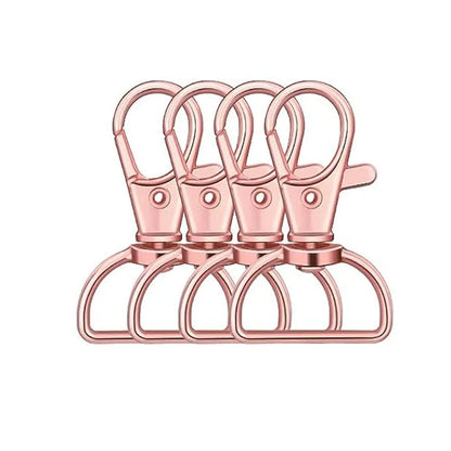 10pcs Metal Swivel Lobster Claw Clasp Hooks – Keychain Lanyard Snap Hooks for Crafting, Key Rings, Bags & Purse Accessories
