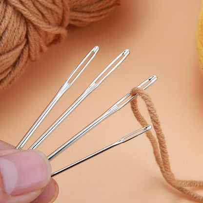 9PCS Large Eye Blunt Sewing Needles Set – Cross Stitch, Embroidery & Leather Craft Needles for Handmade Sewing Accessories