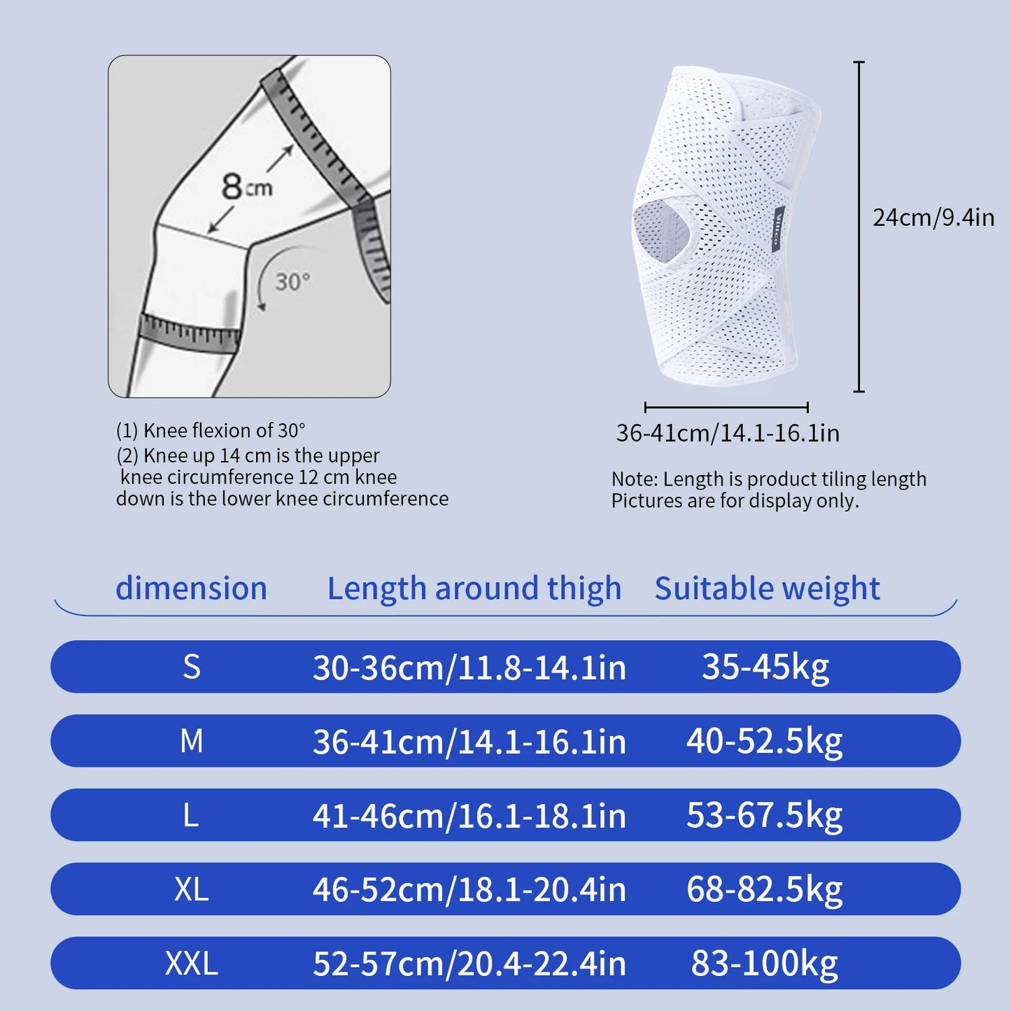 Unisex Sports Knee Pads - Lightweight Breathable Supports for Basketball, Running & Hiking