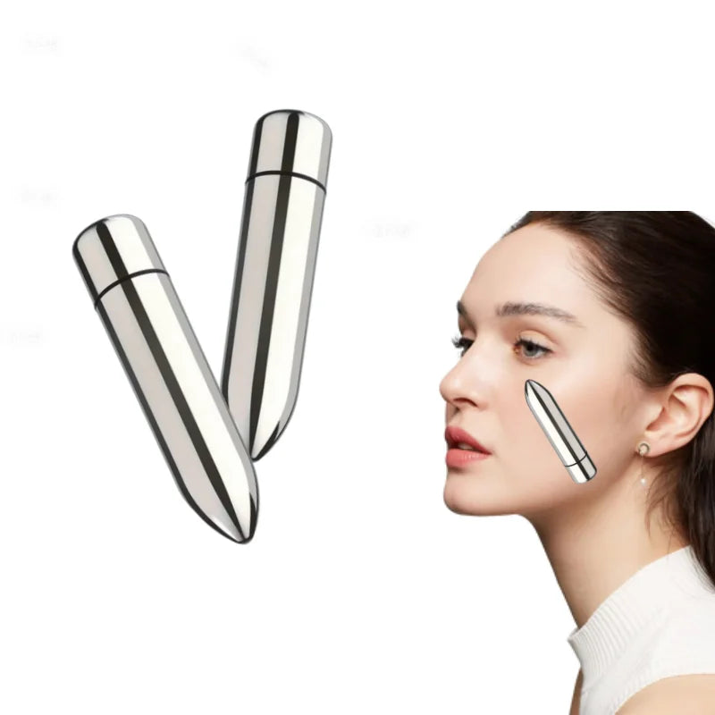 Mini Vibrating Facial Massager - Portable Eye & Face Massage Tool for Lotion Absorption and Skincare