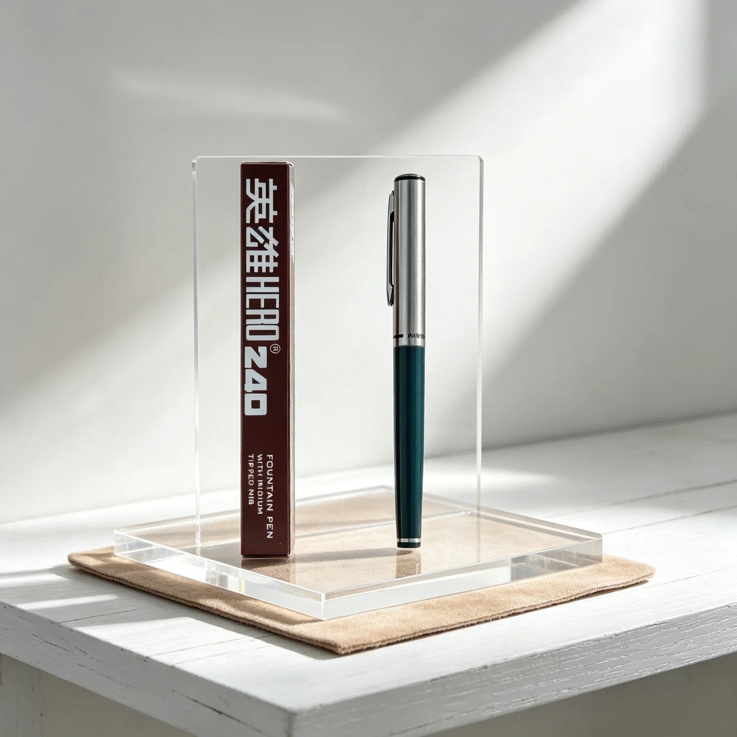Hero 240 Retro Fountain Pen - Classic 0.5mm Fine Iridium Nib Smooth Writing Pen for Daily Use