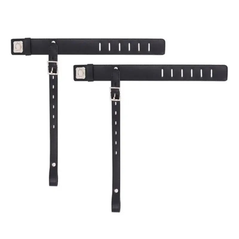 2PCS Punk Gothic Ankle Belt Harness - Adjustable Black Lock Strap for Cosplay Costumes & Fashion Accessories