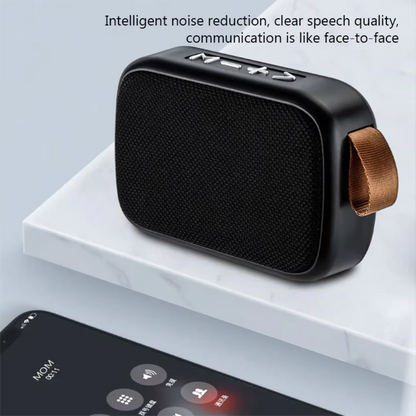 Wireless Mini Bluetooth Speaker – Fabric Design, TF Card Support, 3D Stereo Sound for Outdoor Use