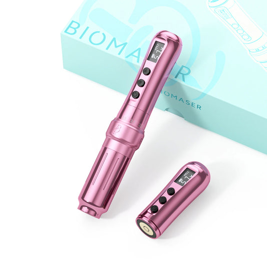 BIOMASER U1 Wireless Rotary Tattoo Pen — Professional PMU Machine for Eyebrow, Lip & Microblading Permanent Makeup