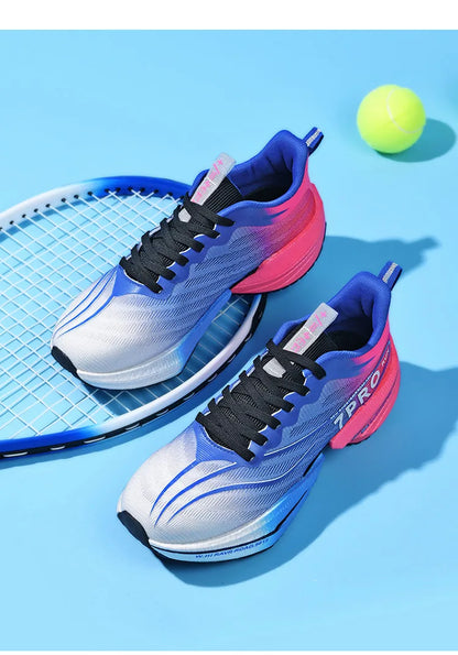 New Men's Carbon Plate Sneakers – Outdoor Soft Sole Mesh Sports Shoes, Lightweight Anti-Slip Running Shoes, Casual Couple Tennis Shoes