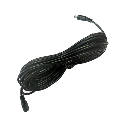 DC Extension Power Cable - 2.1mm x 5.5mm Female to Male Connector Cord for LED Lights, CCTV & Electronics