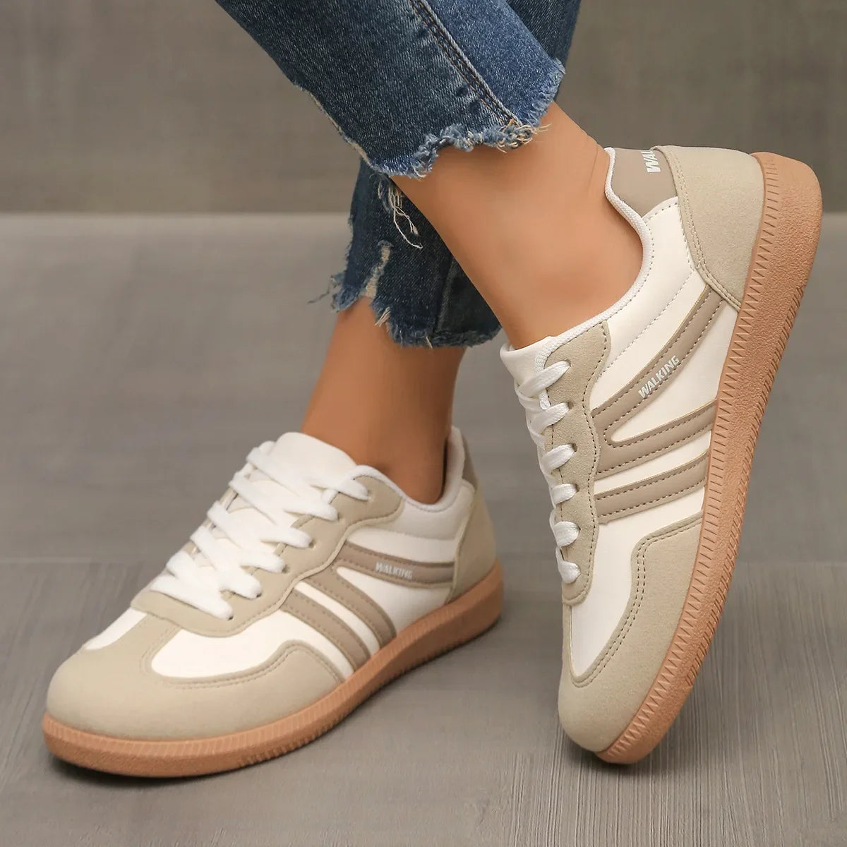 Women’s 2025 Spring Sneakers – Luxury Flat Slip-On Loafers, Comfortable Soft Lightweight Outdoor Shoes for Women