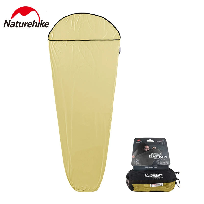 Naturehike Sleeping Bag Liner - Ultralight High-Elastic Travel Sheet for Camping & Hiking