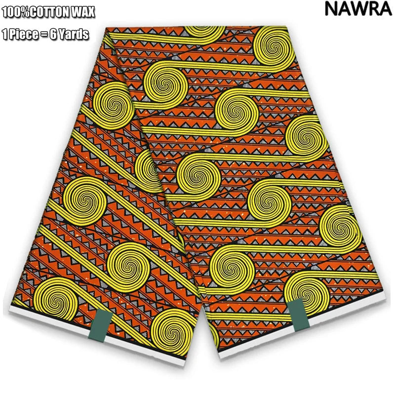 2026 African Real Wax Print Fabric - 100% Cotton Ghana Style Soft Ankara Pagne