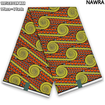 2026 African Real Wax Print Fabric - 100% Cotton Ghana Style Soft Ankara Pagne