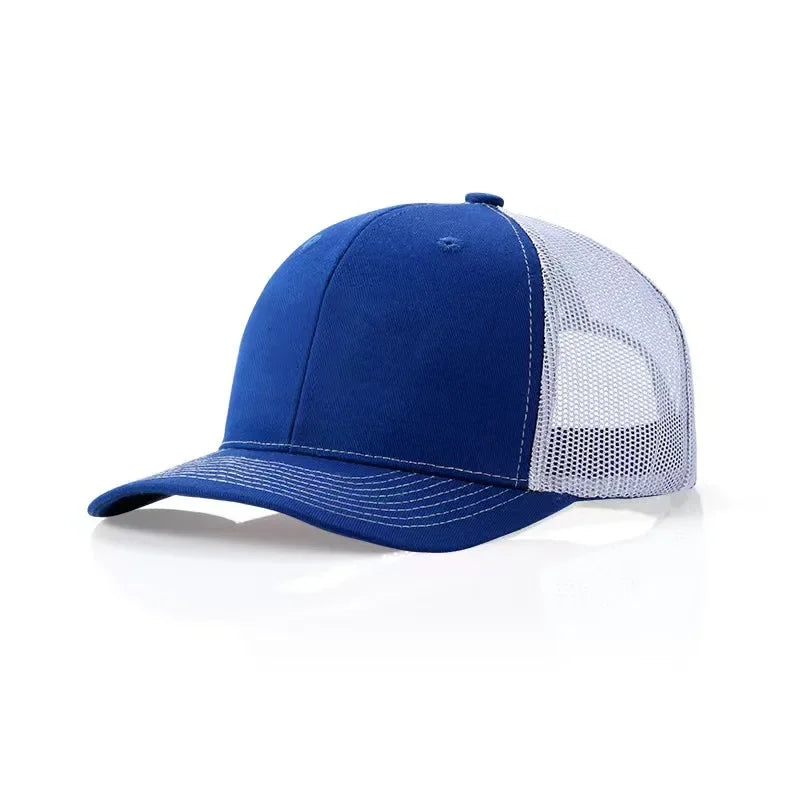 Custom Logo Snapback Hat - Embroidered Mesh Sports Cap for Men & Women, Adjustable Baseball Cap