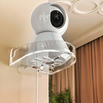 Universal Non-Drilling Wall Mount for CCTV Camera, Durable and Space-Saving Storage Holder