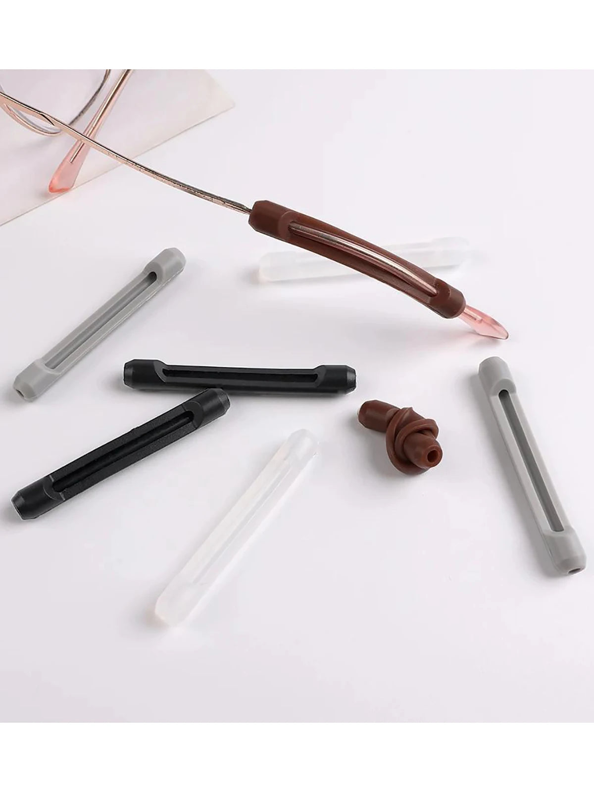 10/20pcs Anti-Slip Silicone Glasses Sleeve – Ear Hook & Frame Brackets for Secure Fit