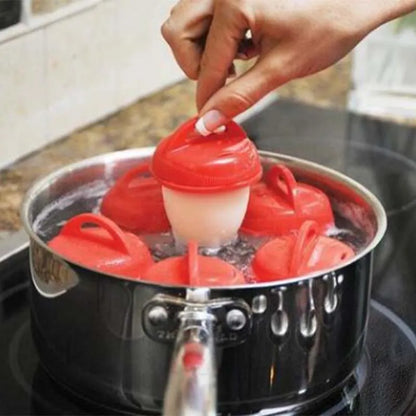 Silicone Egg Boiler Set: 3/6pcs Fast & Non-Stick Cook Cups