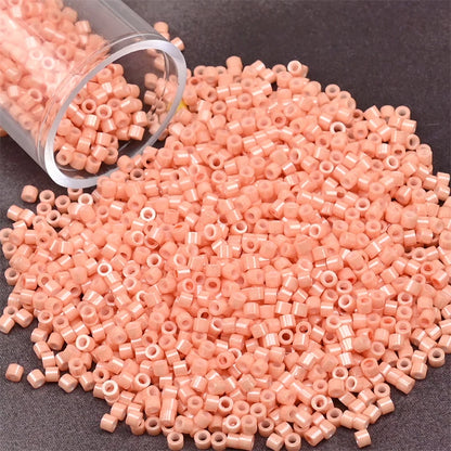11/0 Mini Glass Beads – 2000PCS Small Cylindrical Beads for DIY Jewelry Making, Necklaces & Bracelets, 10g/Pack