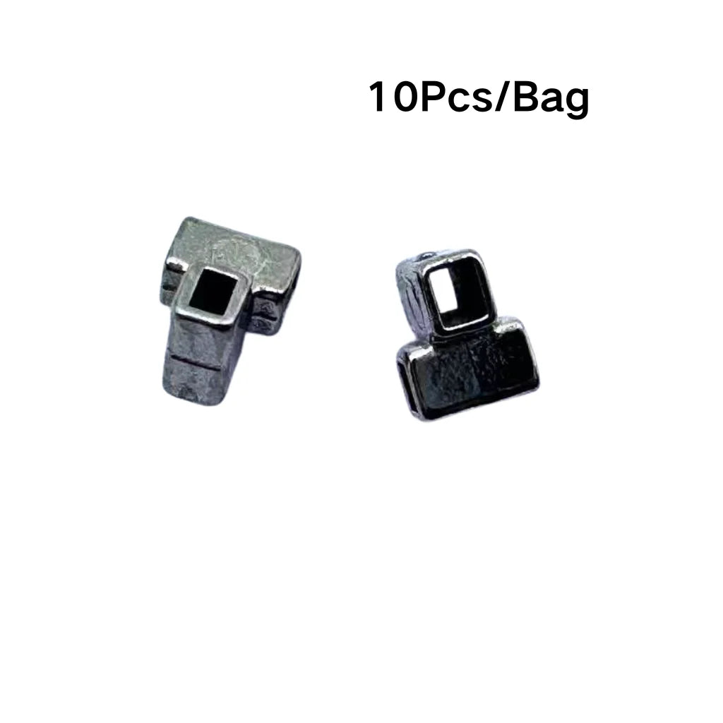Orthodontic Lingual Button & Crimpable Hook Set – Metal Bondable Dental Traction Eyelets & Accessories for Dentistry Use