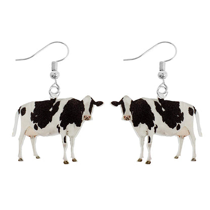 Cute Animal Acrylic Drop Earrings - Funny Custom Jewelry Gifts for Women & Girls with Rabbit, Parrot, Frog & Butterfly Designs