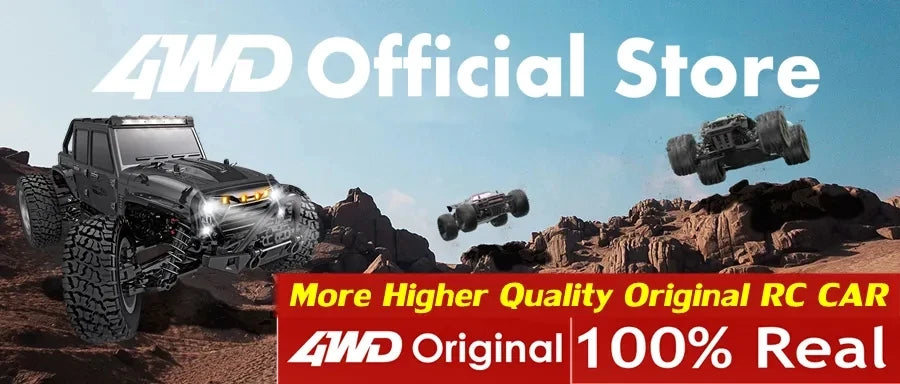 4WD Remote Control Car – Off-Road 4x4 RC High-Speed Buggy Truck, Brushless 50/80KM/H Drift Racing Toy for Kids & Adults