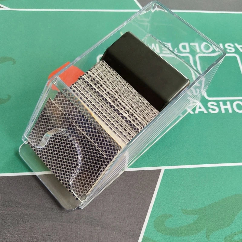 4/6-Deck Acrylic Blackjack Dealing Shoe – Durable Poker Dealer Equipment & Card Game Supply