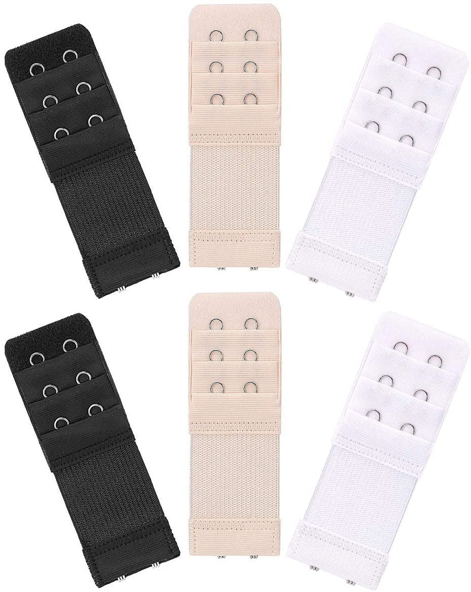 6PCS Women’s Bra Extender Strap Set – Adjustable Hook Extension for Bras, Underwear & Intimates Accessories