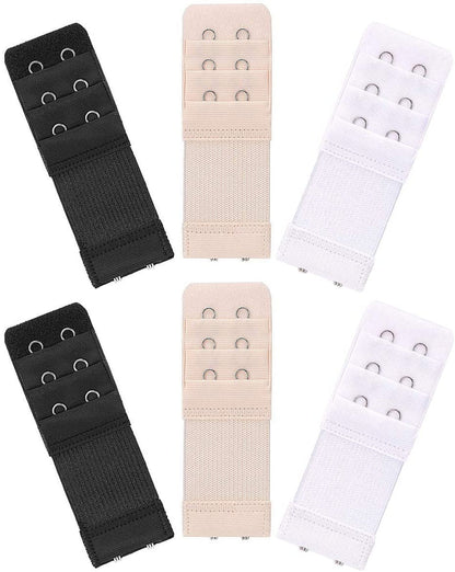 6PCS Women’s Bra Extender Strap Set – Adjustable Hook Extension for Bras, Underwear & Intimates Accessories