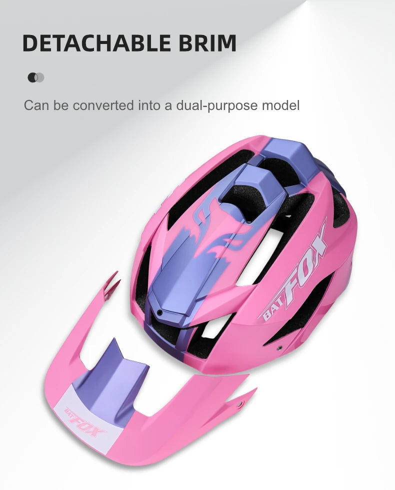 BATFOX MTB Cycling Helmet — Integrally-Molded Mountain Bike Helmet for Speed & Safety