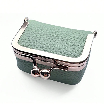 Mini Women’s Jewelry Box - Portable PU Leather Ring, Necklace & Earring Organizer