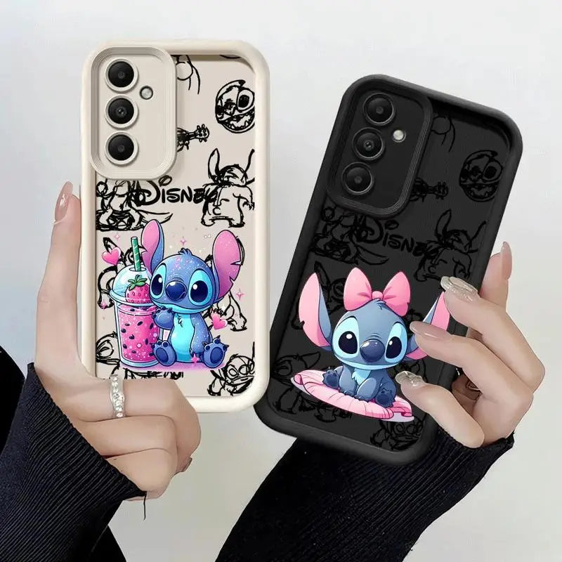 Disney Stitch TPU Silicone Phone Case — Soft Cartoon Cover for Samsung Galaxy A15/A25/A35/A52/A52s/A53/A54/A55/A71/A72/A73 5G