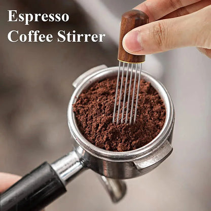 Stainless Steel Needle Distributor Coffee Tamper – Espresso Mixer, Leveler & WDT Tool for Barista Accessories