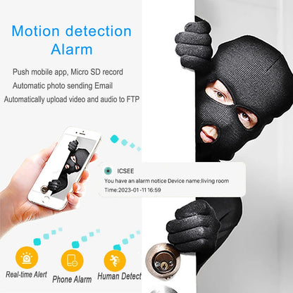 JIENUO 5MP Mini IP Camera – PoE HD CCTV Security Surveillance Camera with Audio, ONVIF Support for Indoor Home Monitoring (ICSee/Xmeye Compatible)