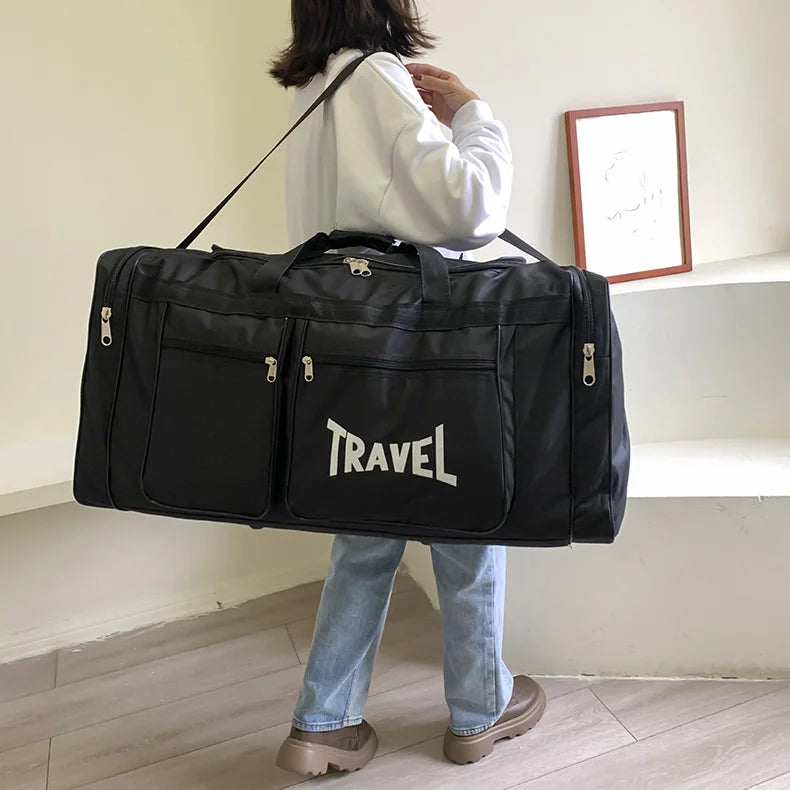 Foldable Travel Bag Y36A – Large Capacity Waterproof Business & Sports Duffel, Wear-Resistant Portable Handbag