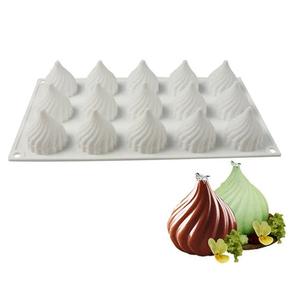 3D Fruit Shape Silicone Cake Mold — French Dessert Baking Tools for Brownies, Mousse & Pastry Decoration