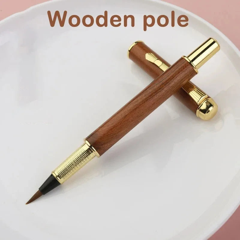 Morandi Fountain Pen Calligraphy Brush | Soft Weasel Hair Small Regular Script | Student Painting Writing Tool