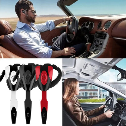 Rechargeable Bluetooth Earphone - Wireless Hands-Free Headset with Microphone for Driving