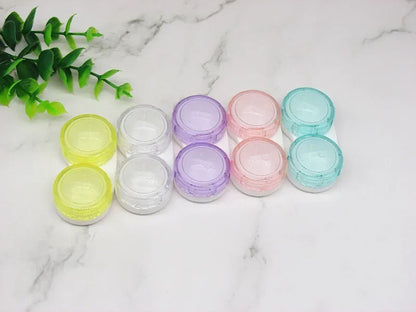 Color Contact Lens Case Set – Tweezers & Suction Stick Eye Care Tool Kit for Lens Insertion & Storage Container