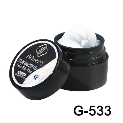 5ml Pearl White 3D Nail Sculpting Gel - Non-Stick Flower Carving Gel for DIY Nail Art