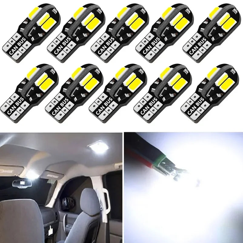 T10 W5W LED Canbus Car Bulbs - 10/20PCS Interior Light Upgrade for Land Rover Discovery Defender Freelander