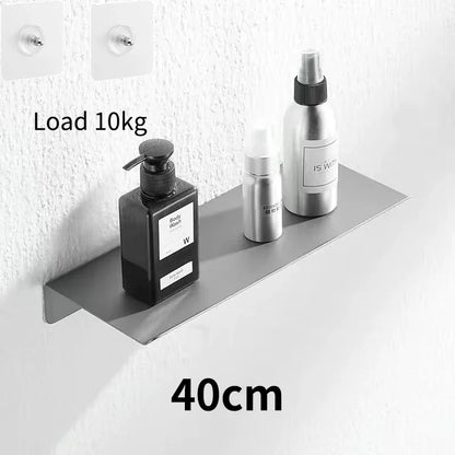 Floating Bathroom Shelves - No-Drill Wall Storage Rack & Home Organizer for Bathroom, Kitchen & Toilet